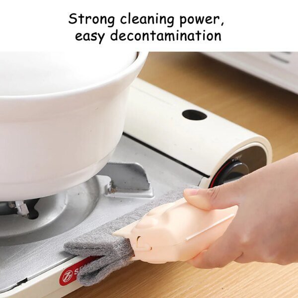 Chiffon et Brosse de Nettoyage pour Fentes de Fenêtres