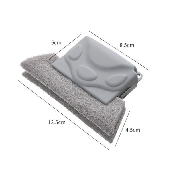 Chiffon et Brosse de Nettoyage pour Fentes de Fenêtres