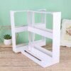 Étagère de Rangement Cuisine Rotative à 2 Niveaux – Support pour Pots d'Épices