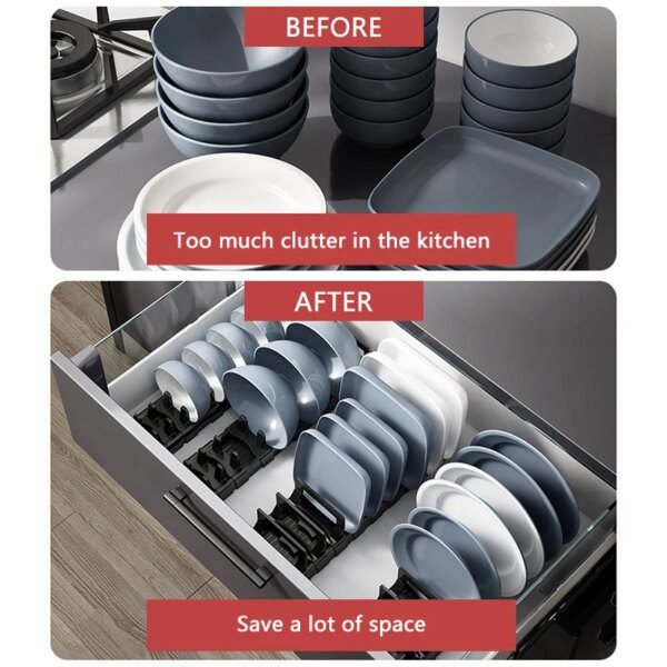 tiroir de rangement cuisine en aluminium ABS