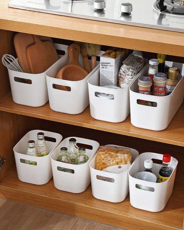 boite de rangement plastique, 2 tailles