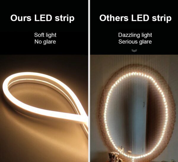 Bande lumineuse LED 12V pour miroir de maquillage, miroir lumineux