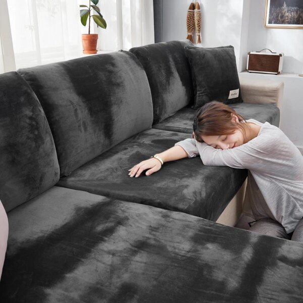 housse de canapé dangle, en velours, en peluche, pour salon