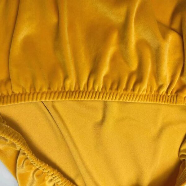 Housse de Chaise en Tissu et Velours de Couleur Unie