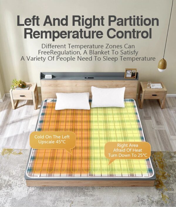 Couverture électrique plus épaisse Double corps 150×180 cm