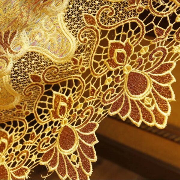 rideaux salon de luxe or royal de Style européen et américain