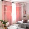 Rideau Chambre Ajouré à Double Couche avec Étoile – Style Princesse