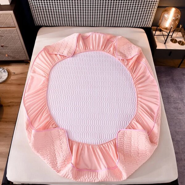 Housse de matelas épaisse, linge de lit matelassé et épais, imprimé, literie