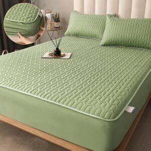 Housse de matelas épaisse, linge de lit matelassé et épais, imprimé, literie