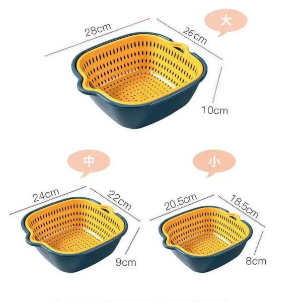 Panier de Vidange Multifonctionnel – Double Couche pour Cuisine