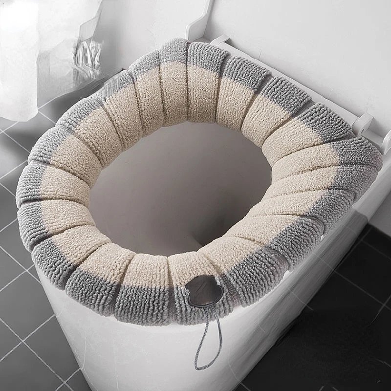 Siège de Toilette Chaud Hiver – Housse Douce Lavab