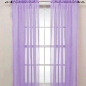 Cantonnière Rideau de Fenêtre Transparente – Décoration Pure pour Chambre