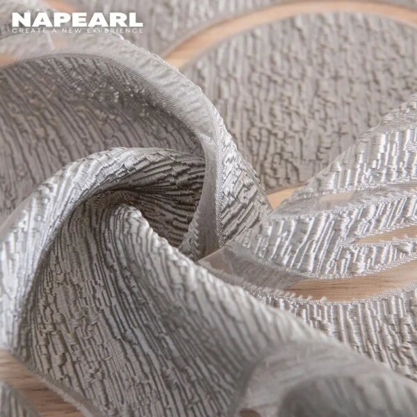 Rideau Jacquard Gris de Créateur – Décoration Maison