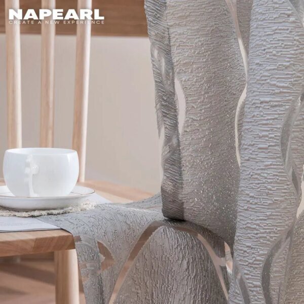 Rideau Jacquard Gris de Créateur – Décoration Maison