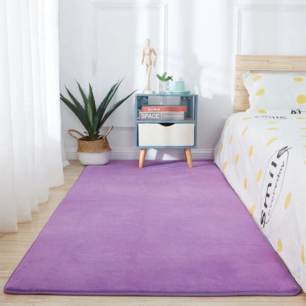 Tapis Nordique en Molleton de Corail – Salon et Chambre d’Enfant
