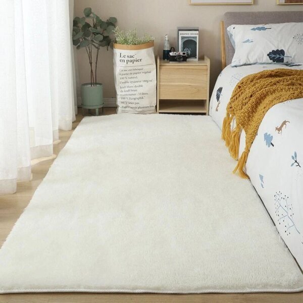 Tapis Nordique en Molleton de Corail – Salon et Chambre d’Enfant