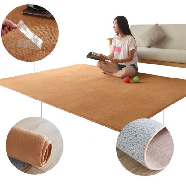 Tapis Nordique en Molleton de Corail – Salon et Chambre d’Enfant