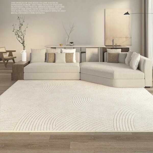 20056-34ca2e.jpg Tapis Polyester, couleur unie, pour salon, canapé, moderne