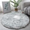 Tapis Rond en Peluche – Salon, Chambre, Décoration Maison, Chambre d’Enfant