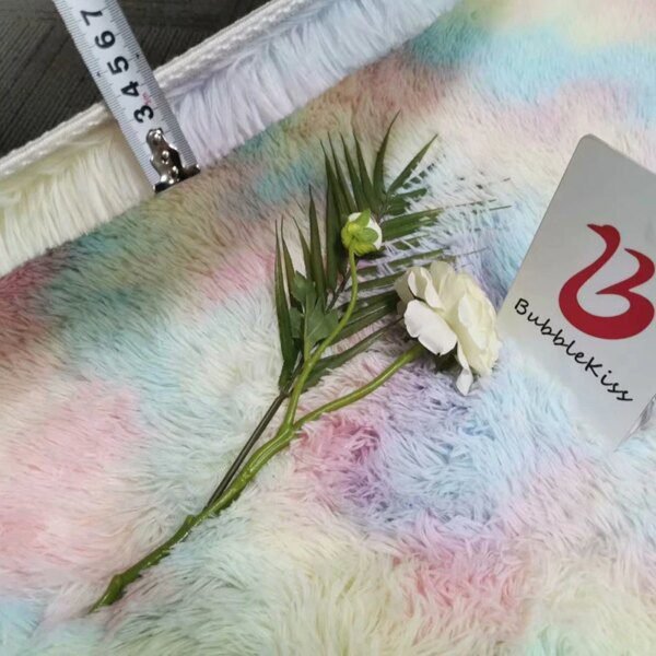 Tapis Rond en Peluche – Salon, Chambre, Décoration Maison, Chambre d’Enfant