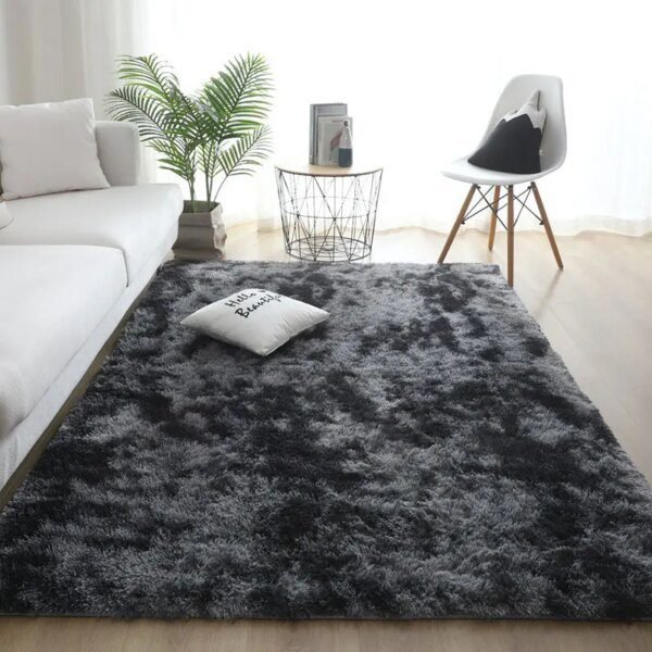 Tapis en velours multicolore – Confort et décoration pour salon