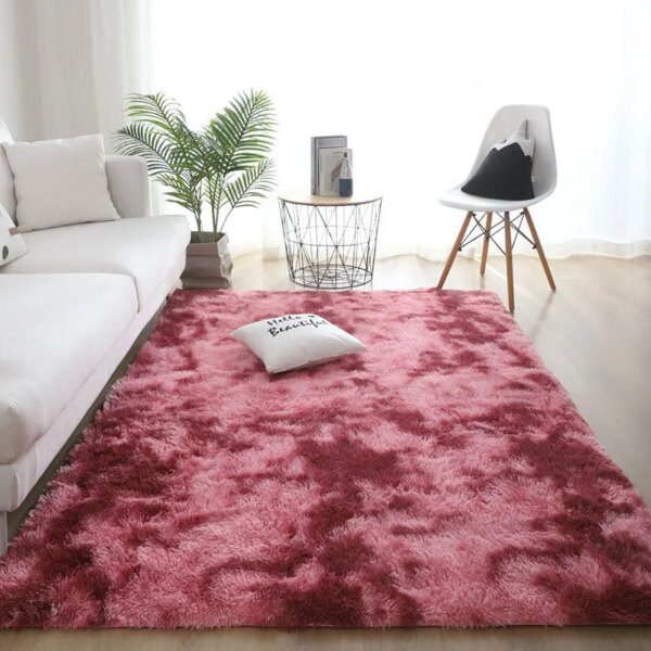 Tapis en velours multicolore – Confort et décoration pour salon