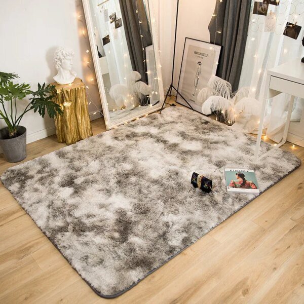 Tapis en velours multicolore – Confort et décoration pour salon