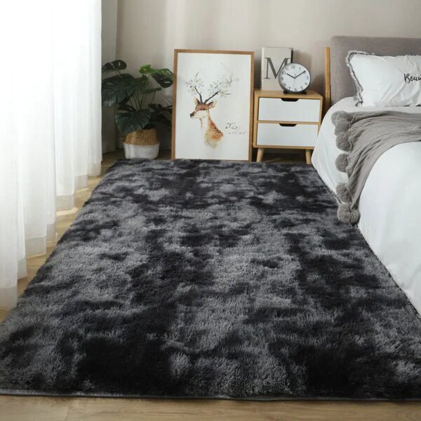 Tapis doux et moelleux nordique – Grand tapis peluche pour salon