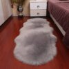 Tapis peluche doux en peau de mouton – Imitation laine pour chambre