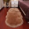 Tapis peluche doux en peau de mouton – Imitation laine pour chambre