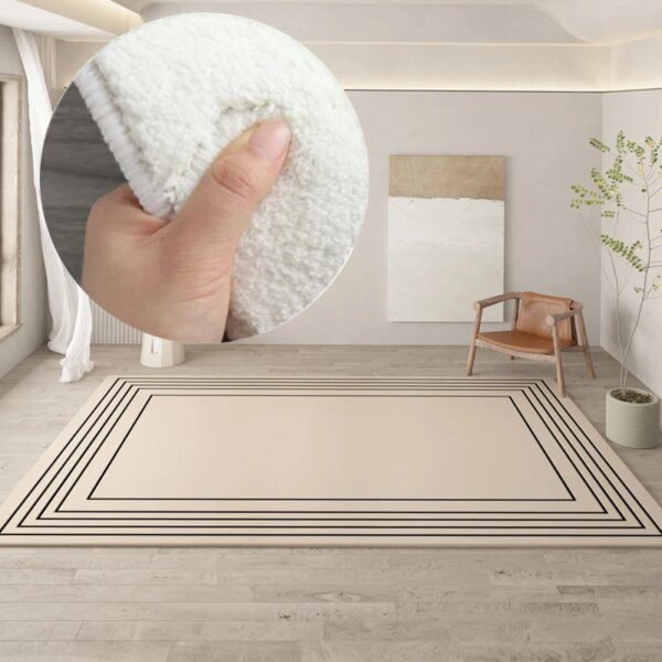 Tapis rond irrégulier en peluche, épais et moelleux, décoration de la maison, pour le salon, le canapé, la chambre à coucher, personnalisation