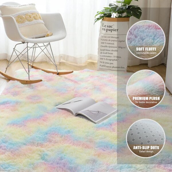 Tapis peluche pour Salon ou Chambre à Coucher