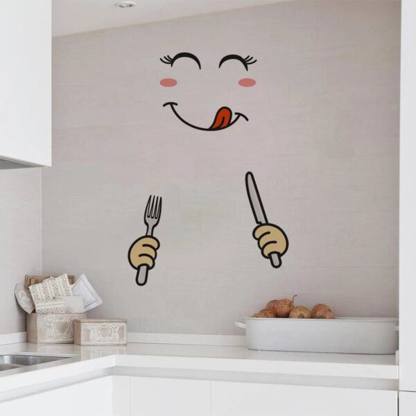 Autocollant Mural Amusant pour Cuisine & Réfrigérateur