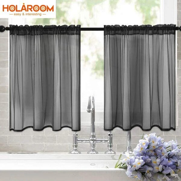 Rideaux courts pour salon chambre rideaux pour cuisine rideaux de couleur unie pour les rideaux