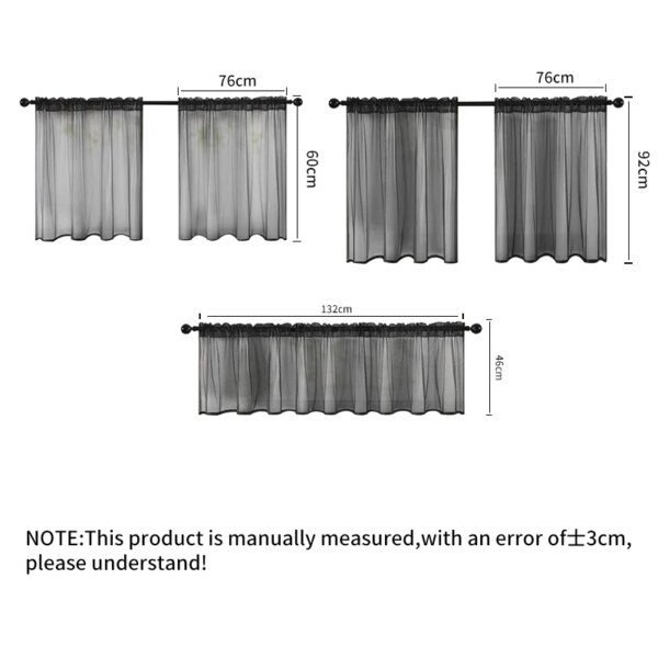 Rideaux courts pour salon chambre rideaux pour cuisine rideaux de couleur unie pour les rideaux