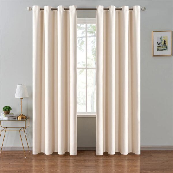 Rideaux Occultants 100% – Salon, Cuisine et Chambre – Noir