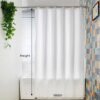 Rideau de Douche Blanc Épais et Imperméable – Polyester Uni