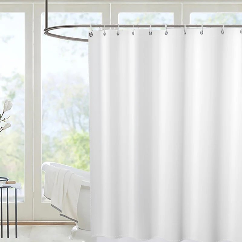Rideau de Douche Blanc Épais et Imperméable – Poly