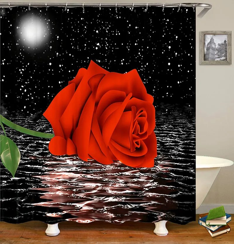 P-1PC Shower Curtain