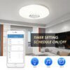 Plafonnier Led circulaire avec télécommande et Bluetooth