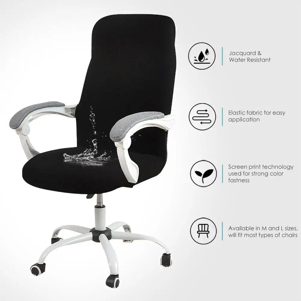 Chaise ordinateur housse — housse de chaise d'Ordinateur Imperméable, Tissu Jacquard | home20.fr