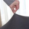 Housse canapé d'angle extensible pour canapé et fauteuil 1/2/3/4 places, couleur unie, pour salon, compatible avec canapé d'angle
