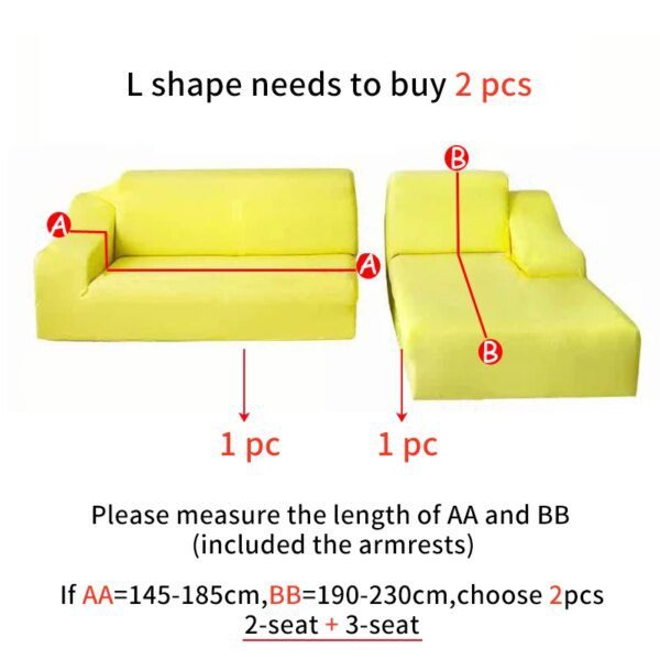 housse extensible canapé d'angle, élastique pour salon