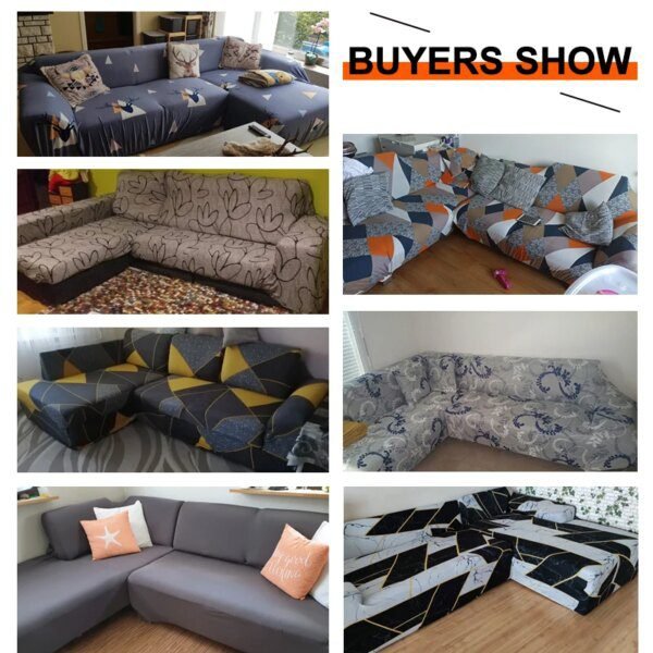 housse extensible canapé d'angle, élastique pour salon