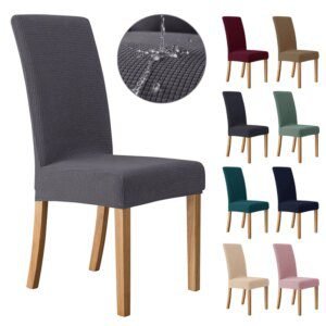 Housse de chaise en Jacquard hydrofuge, pour salle à manger
