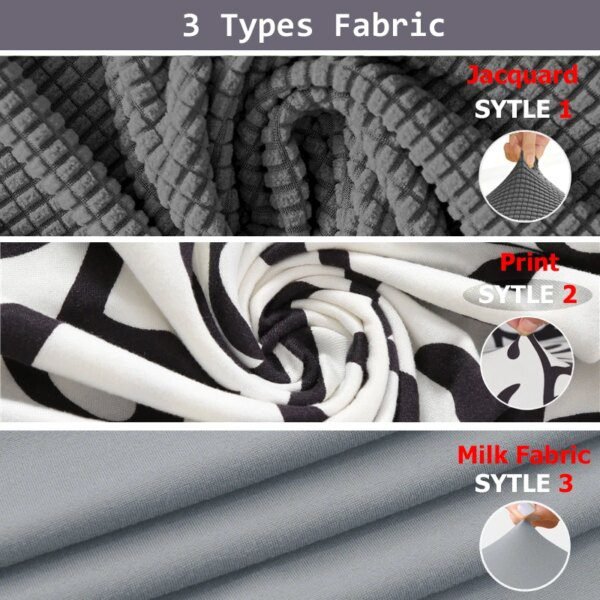 Housse de chaise en Jacquard à haute élasticité, couvre-chaise de taille M XL