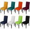 Housse de chaise de protection de siège universelle, 28 couleurs au choix