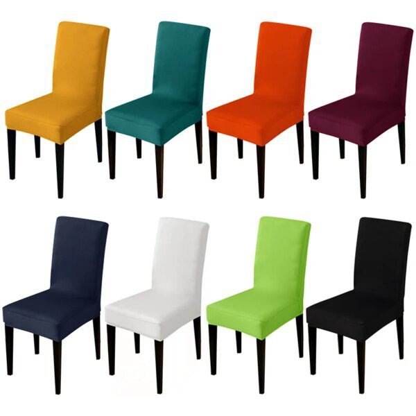 Housse de chaise de protection de siège universelle, 28 couleurs au choix