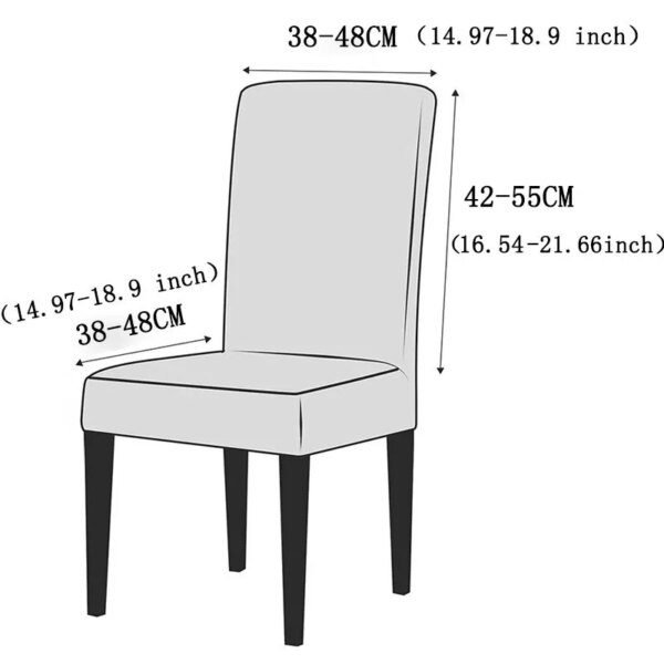 Housse de Chaise Imperméable et Élastique avec Dossier, Couvre-Chaise en Jacquard, pour Salle à Manger, Cuisine, Mariage, Hôtel, Banquet