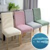 Housse de Chaise Imperméable et Élastique avec Dossier, Couvre-Chaise en Jacquard, pour Salle à Manger, Cuisine, Mariage, Hôtel, Banquet